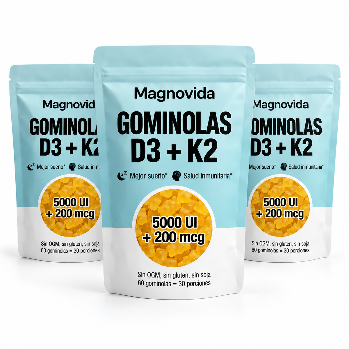 Gommose vitamina D3 + K2
