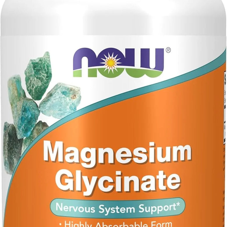 Bote de glicinato de magnesio de NOW Foods